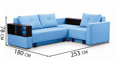 Фото №3 - Диван Ернест модульний з полицею